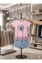 Girl's Bohemian Style Eye Print T-Shirt with Fringe Detail and Denim Shorts 2-Piece Set - 4