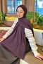 Organic Premium Shawl Dark Purple - 3