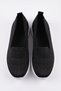 Women's Black and White Knitwear Comfortable Daily Walking Mother's Shoes Lightweight Loafer Flexible Casual Sneaker - 6