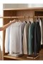 6 Pcs Luxury Thermoplastic Coating Black Metal Clothing Hanger Set Non-Slip Clothes Shirt Coat Hanger Rack - 5