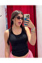 90's Basic Retro Blouse Crop