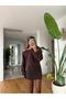 Off-Shoulder Modal Dress - Brown - 2