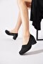 Setus baklava stone low heeled women's shoes black