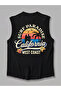 Men's oversized crew neck sleeveless t-shirt - longline
