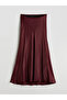 Satin Skirt with Elastic Waist - 5