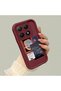 Mi 15t 5g Compatible Claret Red Frame Vintage Photo Collage Motif Flexible Silicone Case