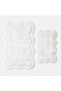 Sara 2-Piece Bath Mat Set 100% Cotton White 40X60-60X90