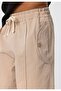Lace-Up Baggy Gabardine Trousers - 6