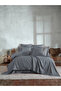 Noris Satin Duvet Cover & Sheet Set - Natural Colors, 100% Cotton Fabric, 7 Piece Complete Set