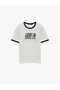 Cotton Regular Fit Short Sleeve Color Contrast Crew Neck Printed T-Shirt - 3
