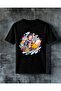 Flying Man Book Printed Oversize T-Shirt