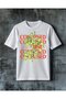 Confused Cicek Printed Oversize T-Shirt