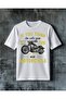 Motorcycle Cute Now Printed Oversize T-Shirt