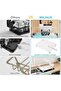 Dish Drainer Rack, 2 Tier Dish Drainer with Drip Tray and Drainer Mat, Stainless Steel Dish Rack (White ) size 33*43*33cm - 4