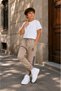 Mişil 23205-26 Boy's Stripe Detailed Jogger Sweatpants Comfortable Fit Elastic Cuff Sports Bottoms - 6