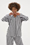 New Top Quality Women's Apaj Collar Women's Gaffur Patterned Pajama Set - 3