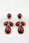 Golden Shiny Hanging Leaf Earrings 7 Cm. - 3