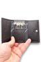 Genuine Cowhide Leather Black Keychain with 6 Hooks - 2