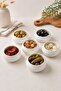 Set of 6 White Porcelain Breakfast Snack Bowls, Sauce Bowls, Multi-Purpose Serving Bowls 4X8.5 cm