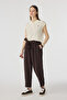 High Waist Belted Casual Trousers Brown Trousers 0268 - 3