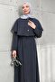 Anthracite Cape Modal Woven Dress - 2