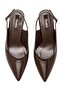 Women's Open Back Line Patterned Buckle Pointed Toe Thin Heeled Evening Dress Shoes 17330 - 6