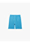 Beli Lace-Up Printed Detailed Pocketed Cotton Shorts - 5
