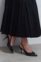 Roxy Black Satin Ankle Strap Open Toe Detail Women's Heeled Shoes - 3