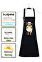 Kitchen Apron Set of 2 Stain-Resistant Water-Repellent Fabric Colorfast Print Sheep and Lamb Patterned Double Apron - 5
