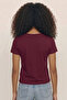 Women's T-Shirt V-Neck Cotton Slim Fit - 2