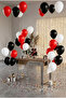 Red Black White Balloon Set 20 Pieces Birthday Party Decoration Stylish - 3