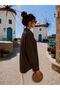 Women's Stripe Tassel Detailed Modal Fabric Single Pocket Shirt (New Season) - 2