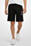 Men Graphic Print Basic Shorts, Black