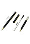 black Mini Rotating Pocket-size Ballpoint Pen Metal Material 0.7mm Black Blue Ink Refill Ballpen Off - 4