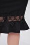 Women's Plus Size Lace Skirt Black - 6