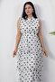 High Collar Layered Pointed Chiffon Dress Dks1420 - 6