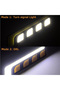 1PCS DRL Daytime Running Light COB Waterproof Car Light Led Fog Light White Dual Yellow Auto Turn... - 5