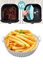 ®   Colorful Heat Resistant Washable Silicone Oven and Airfryer Round Model Baking Mat - 7