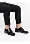 Men's black patent leather genuine leather neolite sole groom's classic shoes - 2