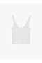 Cotton Lace Detailed V-Neck Sleeveless Blouse - 4
