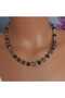 Agate Natural Stone Dorika Detailed Gold Design Women's Necklace – Stylish and Elegant Natural Stone Necklace - 3