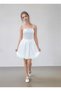 Girl's Lycra Satin Balloon Dress with Gathered Back Lining and Adjustable Straps Mini Evening Dress 10-13 Years Old