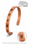 Pure Copper Bracelet Handmade Unisex Ottoman Tughra Bracelet