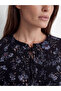 Sparkling Choices Tie-Back Roba Collar Floral Blouse from Shining Store - 3