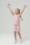 Zero Sleeve Butterfly with Shorts. Printed. Belden Girls' Set with Rubberized Details. - 4