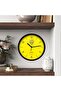 Clokify Nadi Al Wasl Wall Clock, 25 cm Analog, Silent Movement, Battery Operated, Design 2, Black Frame - 5