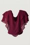 Ciel Chiffon V-Neck Flounced Casual Women's Blouse - 8