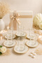 Gold Gilded 6-Person 12-Piece Cream Tea Set - 7