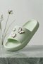 Fairy Tale Series - Green Figured Girls' Slippers: with Sparkling Butterfly, Flower and Star Detail, Ul - 2