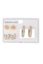 316 L Stainless Steel - Anti-Allergic - Non-Tarnish - Enameled - Set of 3 - Women's Earrings